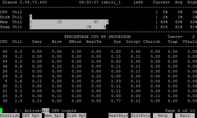 HP-UX在线性能监控工具GlancePlus介绍（一） - 王大头 - 王大头
