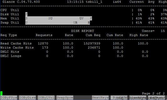 HP-UX在线性能监控工具GlancePlus介绍（一） - 王大头 - 王大头